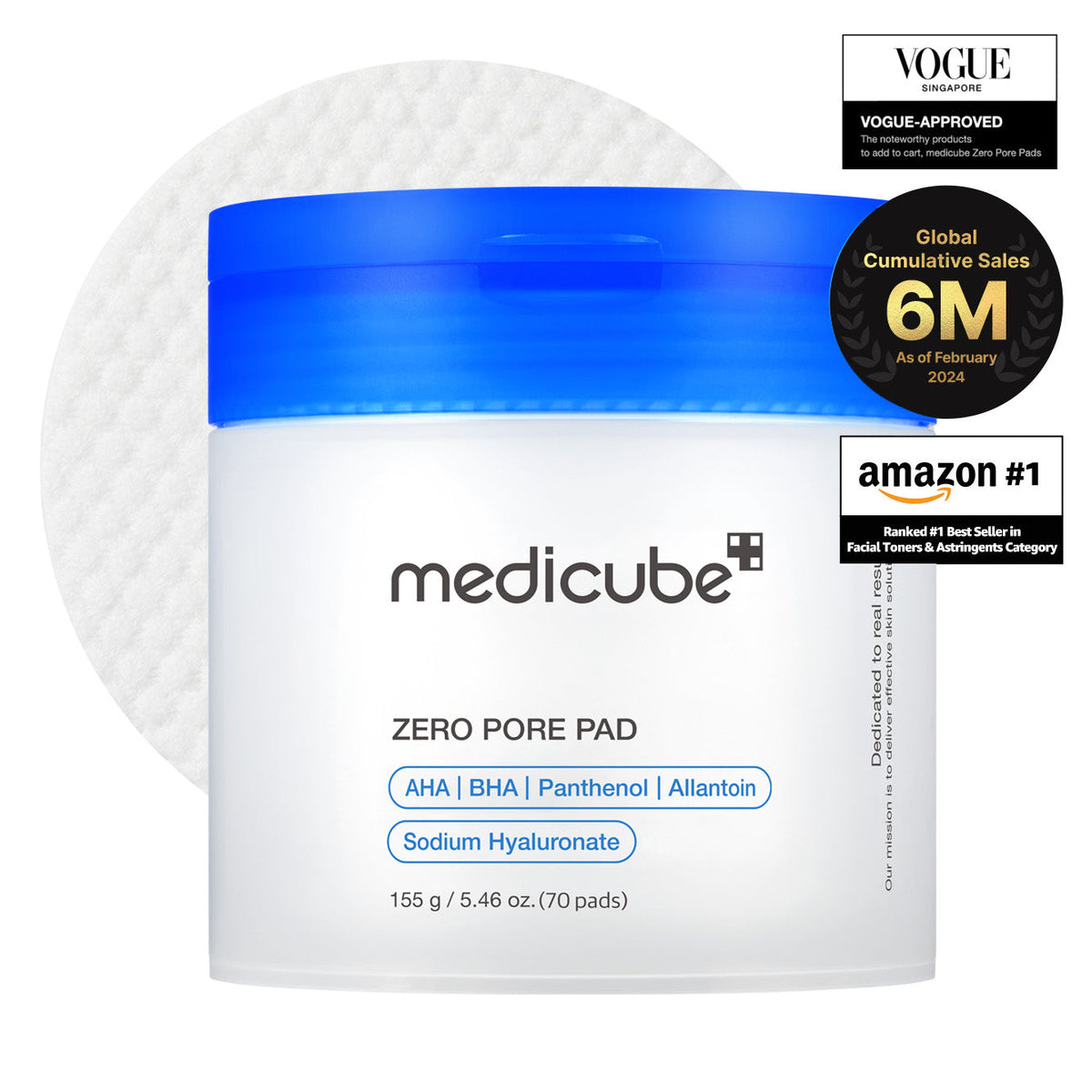 Medicube Zero Pore Pads 2.0, 70 pads